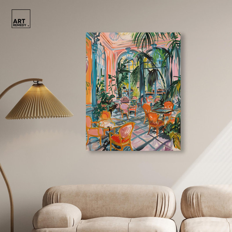 Décoration murale colorée sur toile Coastal par Art Remedy, 30 x 45, H 45 po x l 30 po, Toile tendue avec châssis