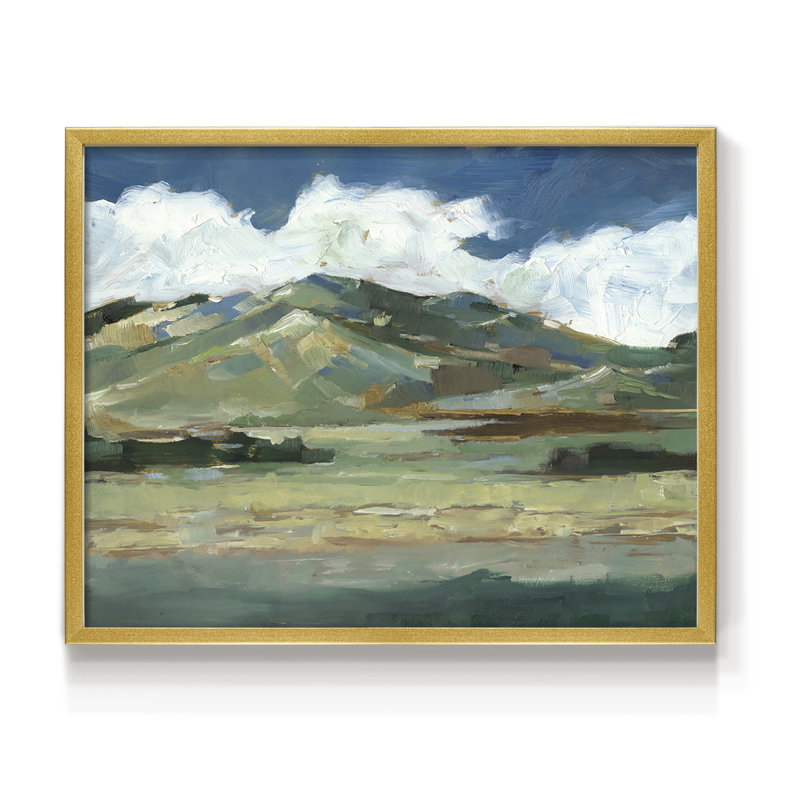 Western Sky II - reproduction encadrée, H 8 po x l 10 po, Or