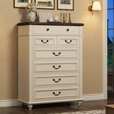 Commode sept tiroirs pour chambre à coucher