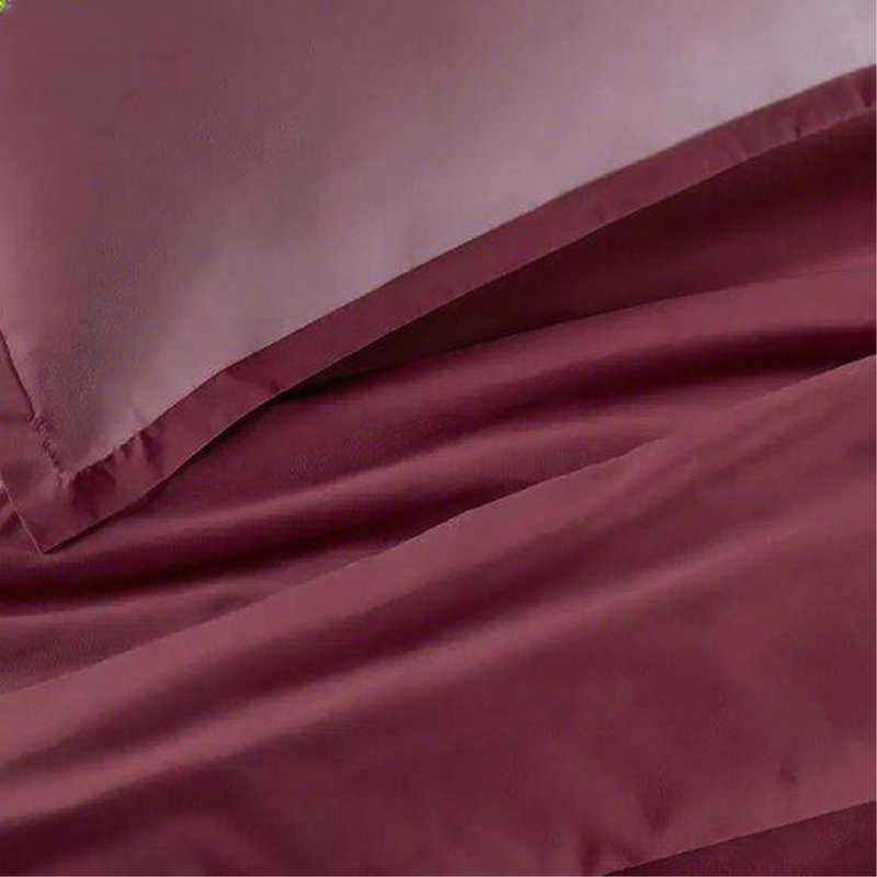 Housse de couette simple Simply Clean bourgogne, Queen Duvet Cover