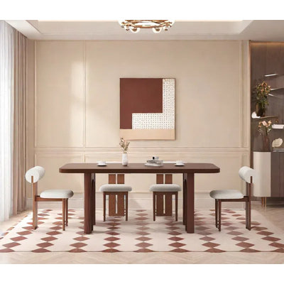 Solid Wood Ash Vintage Dining Table Sets.