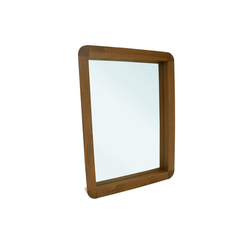 Acton Wood Flat Wall Mirror, Natural Oiled