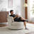 41"W Crescent Upholstered Velvet Swivel Accent Chair-1973100031