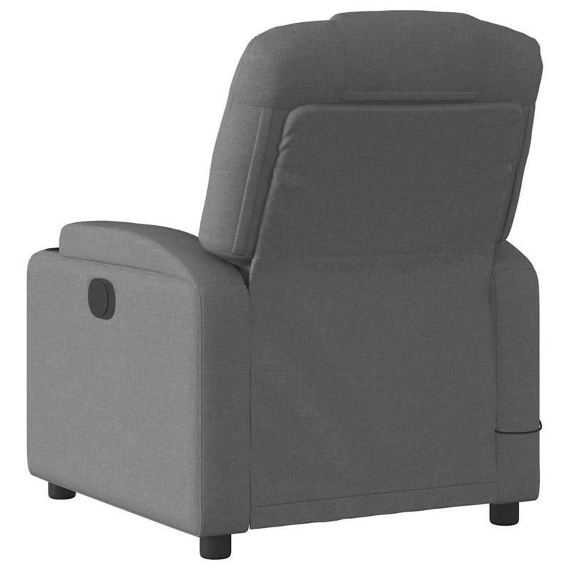 Fauteuil de massage inclinable gris foncé