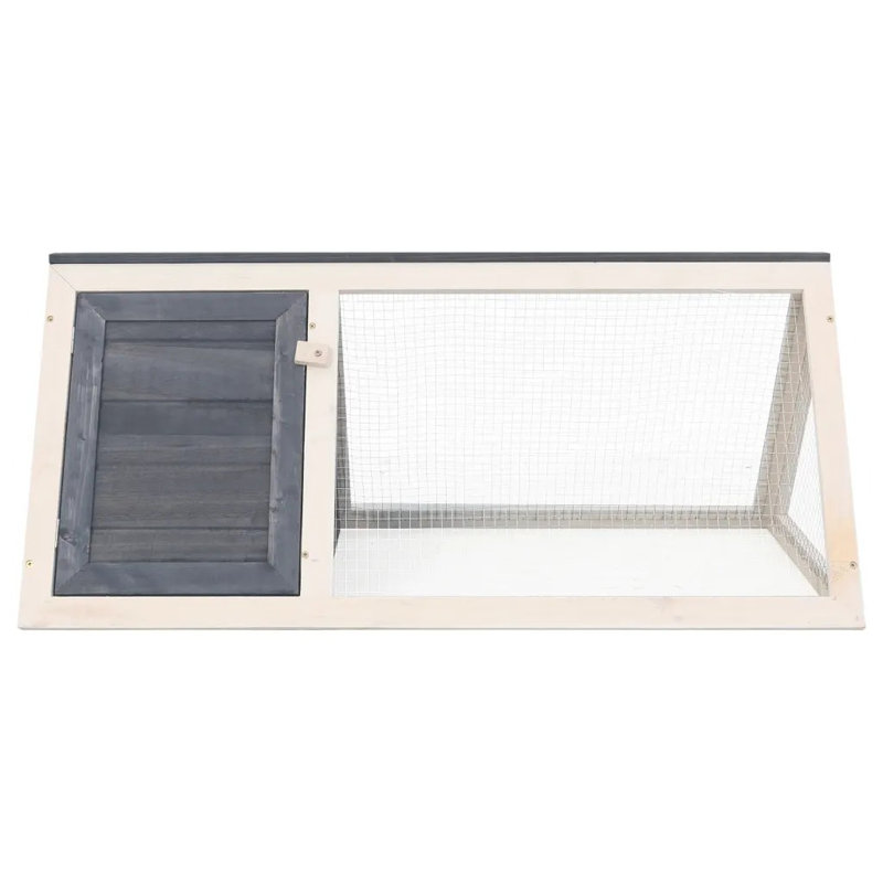 Teo Weather Resistant Rabbit Cage, Grey