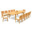 Caranas Outdoor 13 - Piece Teak Dining Set