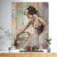 «Girl with Flower Bouquet», peinture-35120258-35120261