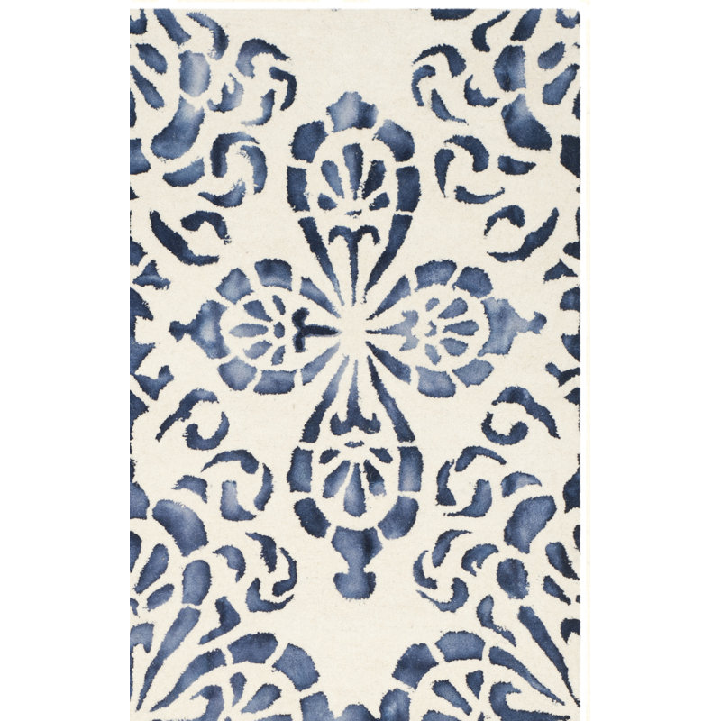 Oakton Hand Tufted Wool Oriental Rug, Rectangle 4' x 6'