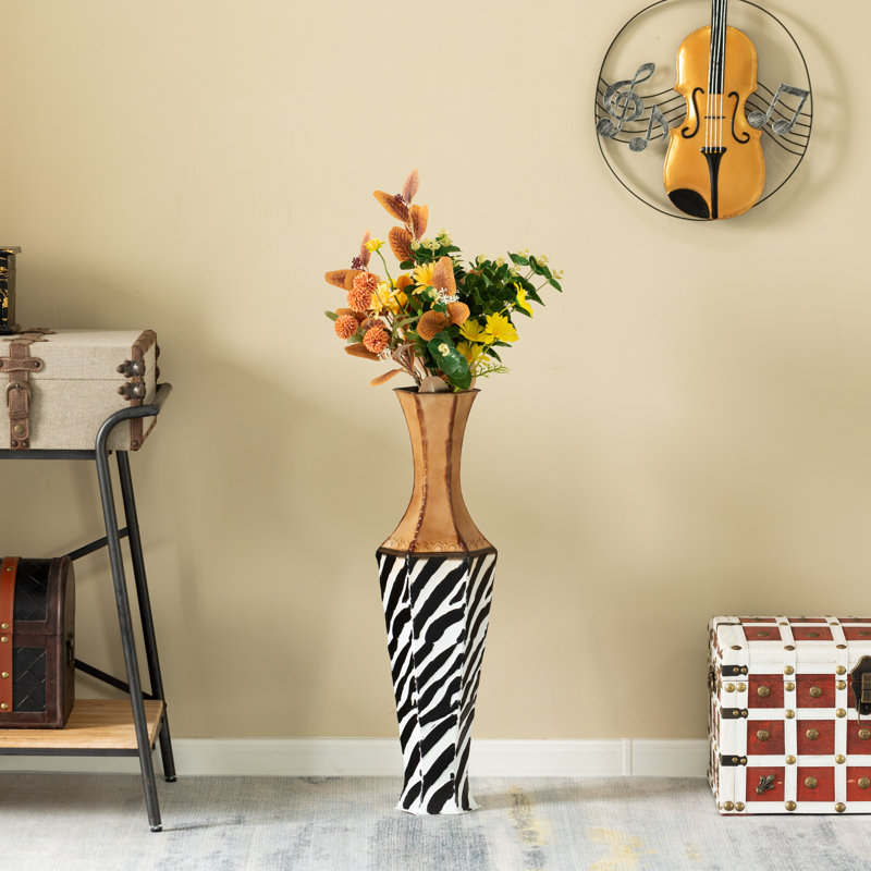 Biaggio Metal Floor Vase