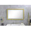 Miroir rectangulaire surdimensionné avec anti-buée et à intensité variable pour meuble-lavabo à DEL l 42 po x H 24 po