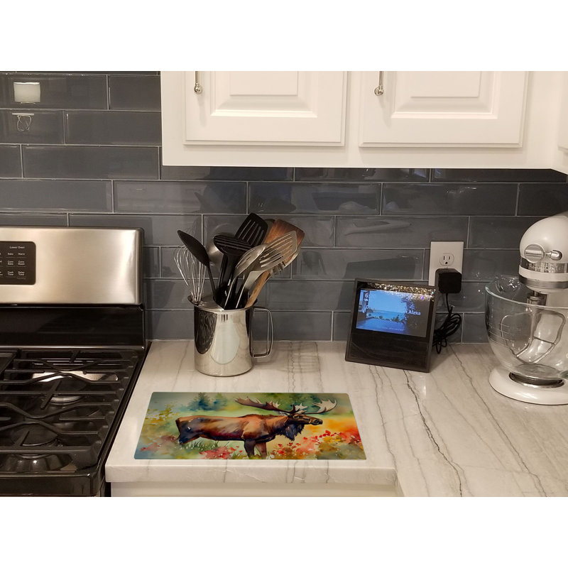 Moose Glass Cutting Board Large