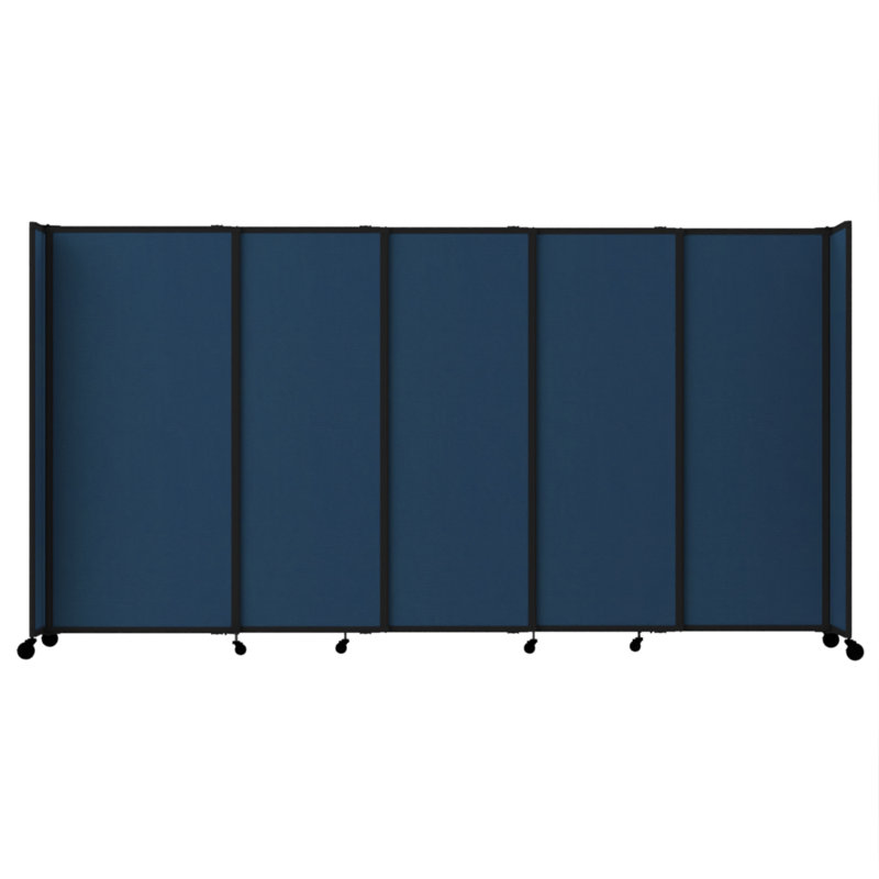 Cloison portative coulissante en tissu StraightWall, H 82 po x l 135 po x P 1 po, Marine