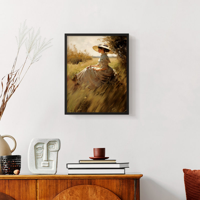 WOMEN-CCLXI - Reproduction d'art encadrée de qualité supérieure - prête à être accrochée, H 10 po x l 8 po