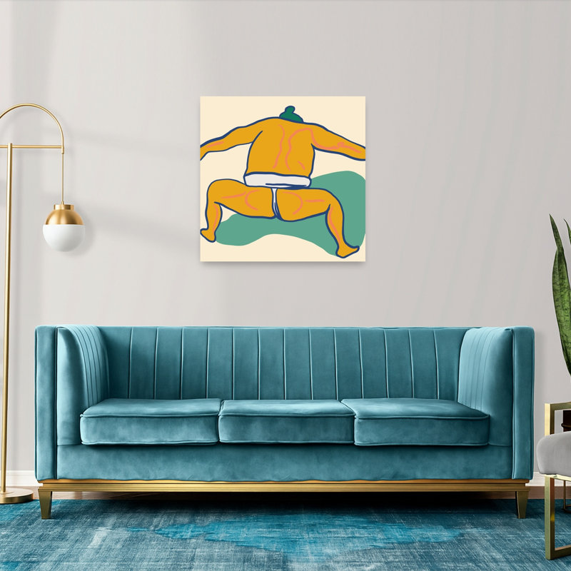 Impression d'art mural contemporain japonais, H 36 po x l 36 po