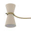 Gable Linear Chandelier (Antique Natural Brass with Oyster Shade)