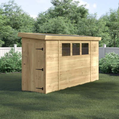4 Ft. W x 14 Ft. D Shiplap Pent Wooden Shed