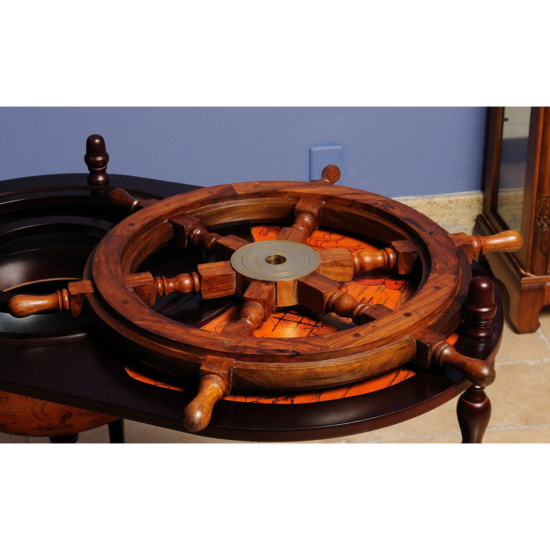 Sculpture de roue de bateau Wilmington, H 2 po x l 20 po x P 20 po