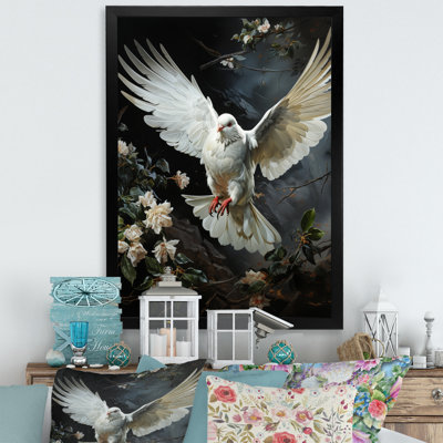 «White Dove Messenger» - art mural colombe