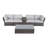 Elodie Wicker Fully Assembled 4 - Person Seating Group with Cushions