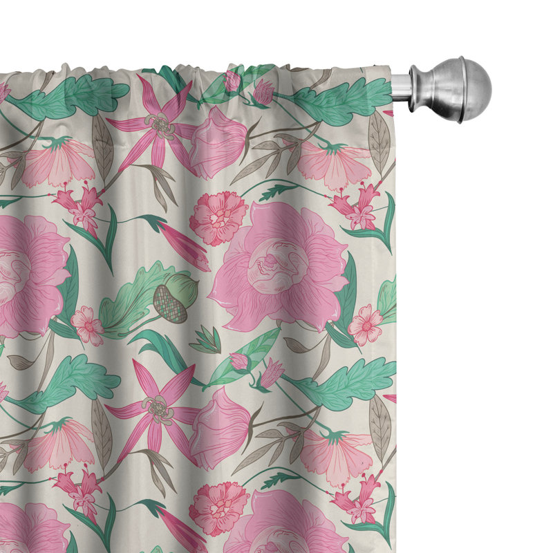 Panneau coulissant semi-diaphane avec passe-tringle Garden Art, 28 po x 63 po