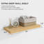 Étagère murale flottante 2 pièces, profondeur 9,3 po, fixation murale-686325964-686532426