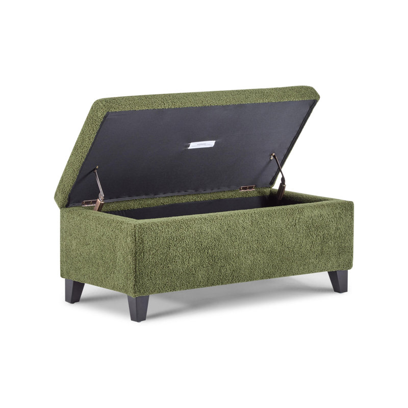 Repose-pieds de rangement polyvalent de style Mid-Century Boucle & Birch