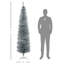 Artificial Slim Pencil Christmas Tree With 390 Realistic Branch Tips And Plastic Stand-624474780
