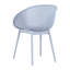 Ensemble de 2 chaises longues bleues en polypropylène pour l'intérieur et l'extérieur. 17520+ heures en plein air. Et. Aucun entretien, aucune tache. Assemblage de 90 secondes avec guide visuel. Forme ergonomique-723409645