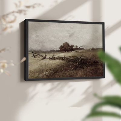 Paysages rétro-DLxxxxi - reproduction encadrée - réversible