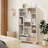 Topbuy Geometric Bookshelf 47-Inch Bookcase w/ Multiple Open Shelves Anti-Tipping Devices-99057522