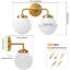 Éclairage pour meuble-lavabo à intensité variable Jaxon, ampoules non incluses-94815281-94815279