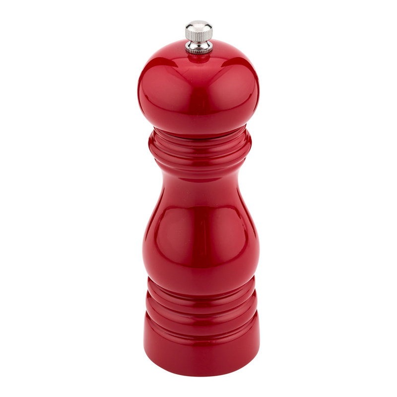 Pepper Mill, 6" H x 2" W x 2" D, Red