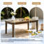 Table basse d'extérieur en bois de teck Marlo-114980295