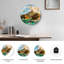 Horloge murale décorative en verre Tropical Paradise-1755845283