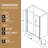 Aluminum Frame Double Sliding Shower Door, 72" H, 48" W, 1/4" (6mm) Clear Tempered Glass With - Breakage Film, Adjustable And For Bathroom Stainless Steel Handles, Reversible