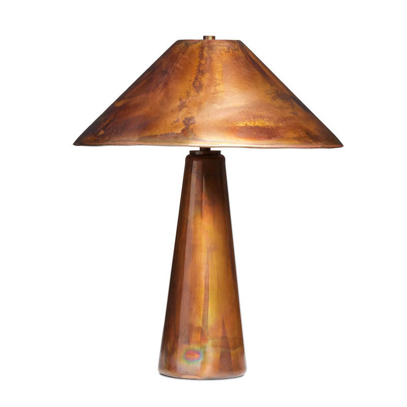 Romani Desk Table Lamp Single, Iridescent Acid Wash, Steel, Iridescent Acid Wash