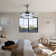 Icelean 43'' Ceiling Fan with LED Lights