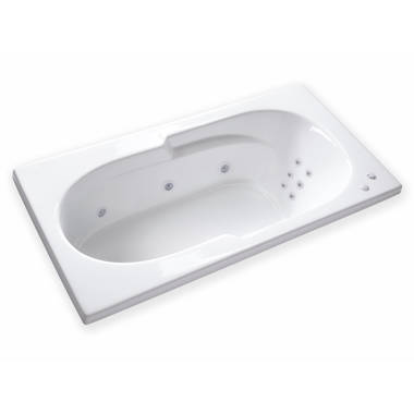 Lexington 60 in. Acrylic Corner Drop-In Whirlpool Bathtub in White Lexington 60 in. Acrylic Corner Drop-In Whirlpool Bathtub in White