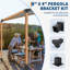 ZACOO Black Metal Hardware for Gazebo