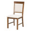 5 tables de salle à manger en noyer: table extensible pour la fonctionnalité et chaises rembourrées Chaise de style rétro: avec design-1061851247