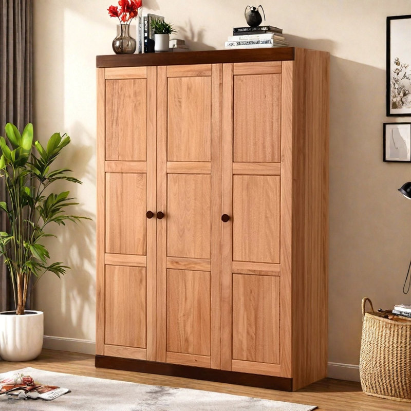 Armoire de salon en bois massif de style américain