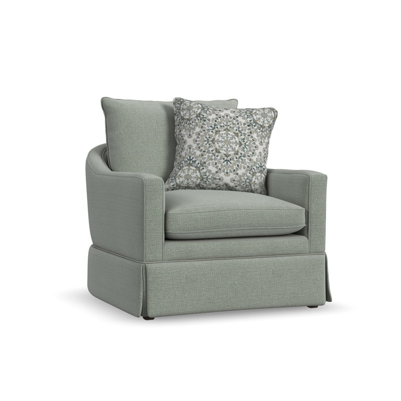 Chaise à jupe Helena, Aqua Blue Polypropylene / Olefin