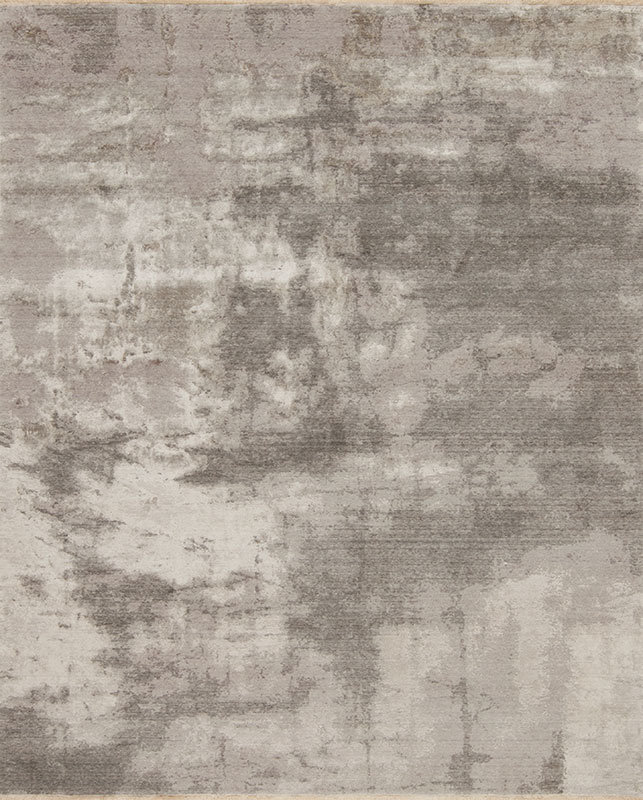 Nirvana Area Rug in Pewter, Rectangle 6' x 9'