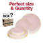 Assiettes rondes jetables en plastique bio rose et doré - Paquet de 120
