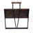 31.5" Folding Desk for Small Spaces with Raised Shelf, Compact Computer Table with Metal Frame
