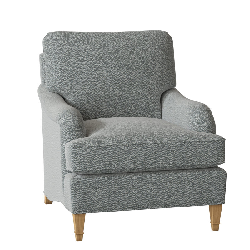 Fauteuil Everton, Cyan maya, Ambre