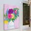 «Flowers In Vase» par Jill Lambert, reproduction sur toile tendue-17682669