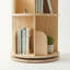 Bibliothèque rotative à 3 niveaux, bibliothèque autoportante ronde à 360 ° pivotante, étagère de rangement en bois pour chambre à coucher, salon, salle d'étude