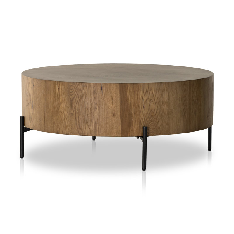 Eaton Coffee Table, Amber Oak Resin