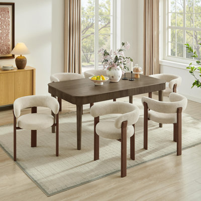 Fauteuil rembourré Varian Modern Teddy avec pieds en métal